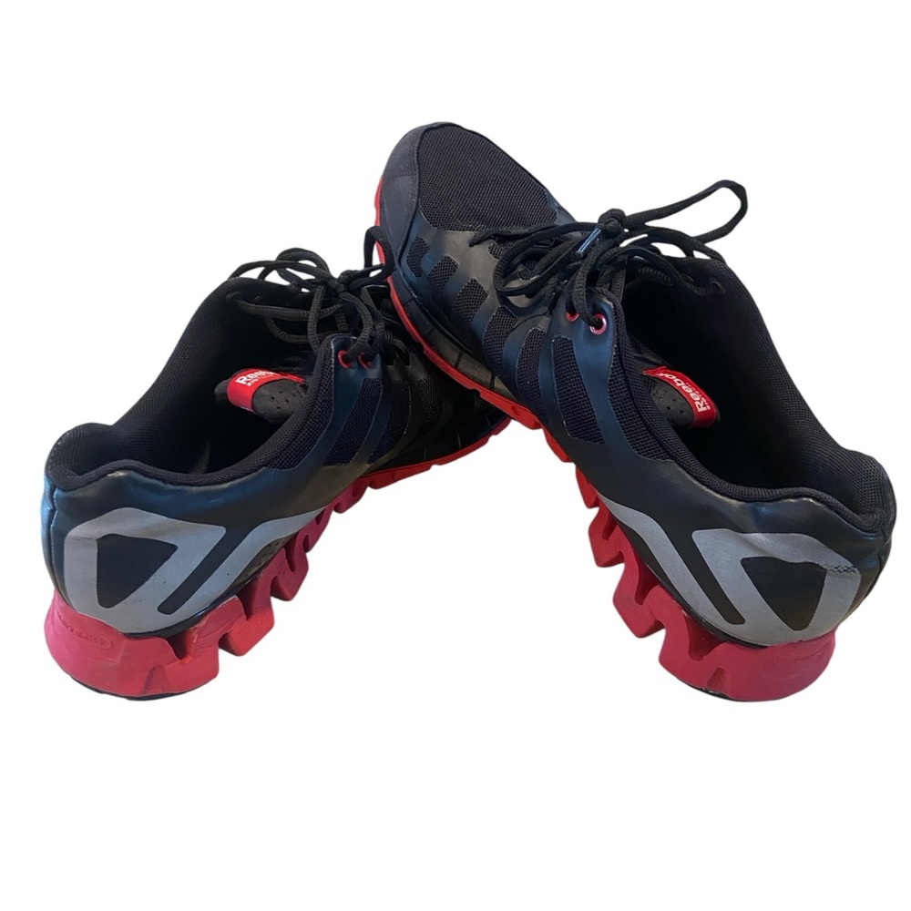 Reebok Zigtech Mesh Men's Black,Red, and Silver Athletic Shoes Size 12. - Picture 2 of 9